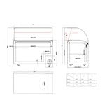 thumbnail of Vitrine à glace sur roulettes 9 bacs à glace