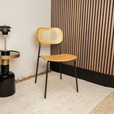thumbnail of Now's Home - Lot De 2 Chaises En Bois Naturel Et Pieds En Metal Noir