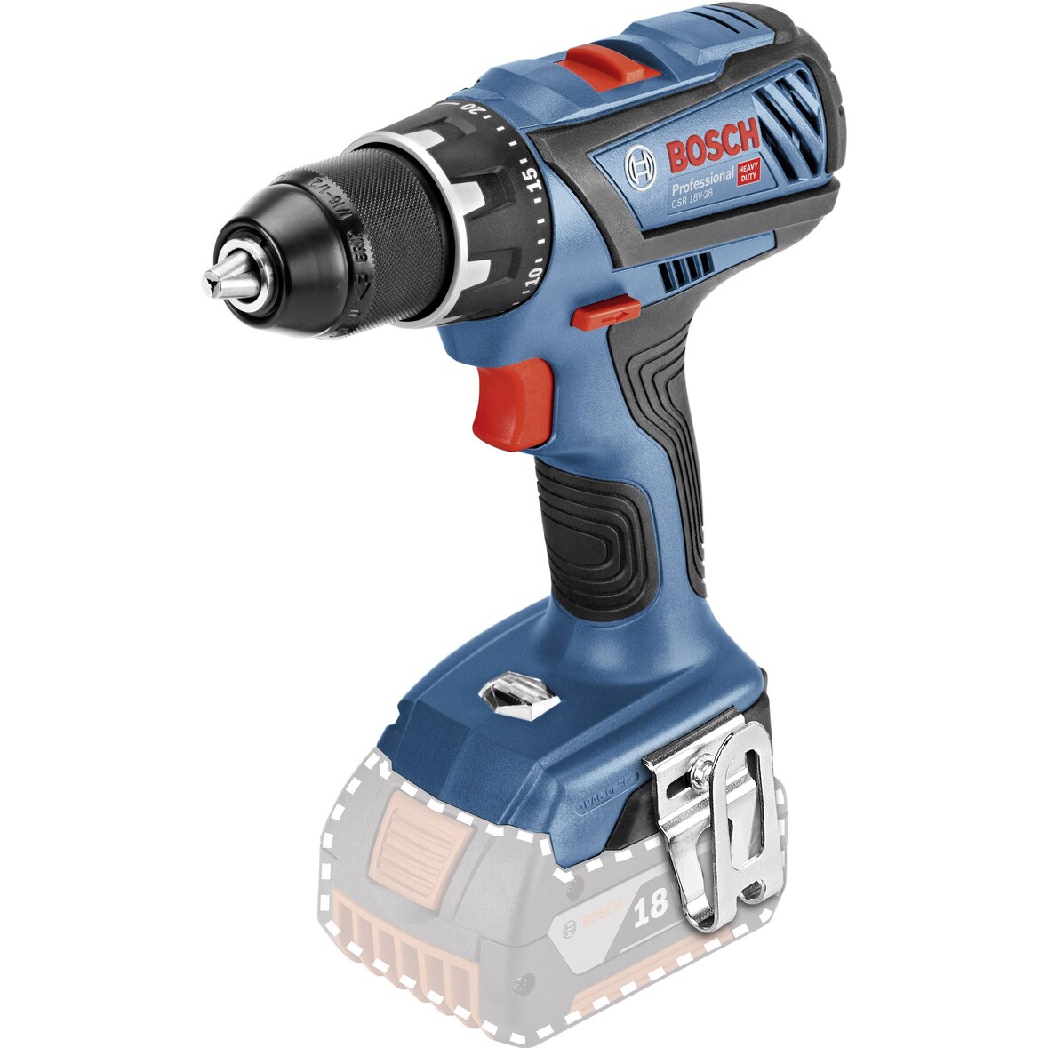 Bosch Professional GSR 18V-28 06019H4100 Akku-Bohrschrauber ohne Akku