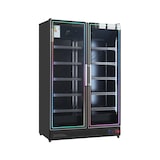 thumbnail of Gasfrit – Koeltoonbank voor dranken, 2 deuren, grote capaciteit 1253 x 710 x 2050 mm, 1300 liter, multicolor LED-verlichting