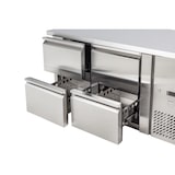 thumbnail of METRO PROFESSIONAL Établi réfrigéré GCC21004D, 136 x 70 x 85 cm, 90 L, 4 tiroirs, argenté