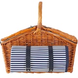 thumbnail of tectake Cesta de picnic USEDOM para 4 personas, con compartimento refrigerante y accesorios - marrón - 405191