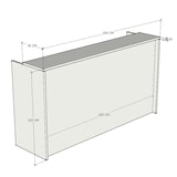 thumbnail of Oficit. Mostrador laminado blanco. Fácil de montar. Fabricado en España. Medidas: 200x50x105 (ancho x fondo x alto)