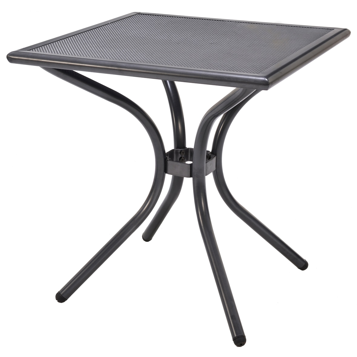 METRO PROFESSIONAL Mesa de restaurante Cassiopia, aço/alumínio, 70 x 70 cm, quadrada, cinzento