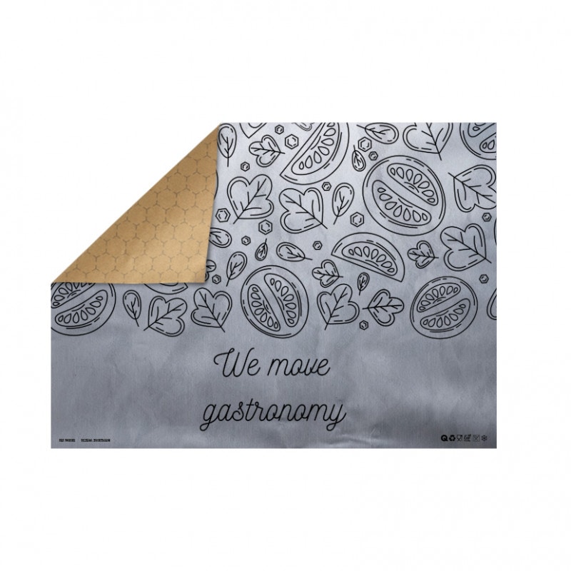 100 Uds. Papel aluminio antigrasa para plancha silver kraft 31x42cm  Ref PAK001