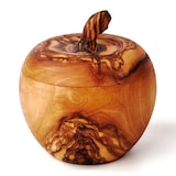 thumbnail of Dose in Apfelform aus Olivenholz 10 cm
