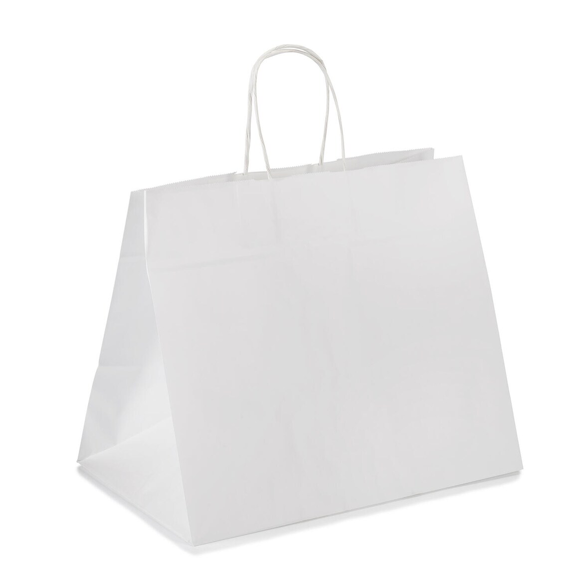 VEPATIM 100 Papiertragetaschen mit Kordelhenkeln Kordeltaschen 260 + 170 x 250mm 80g weiß