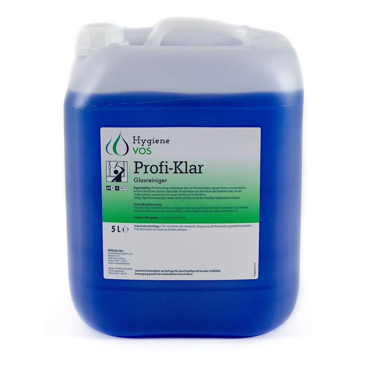 Hygiene Vos - Profi-Klar Glasreiniger (5L)