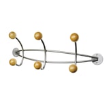 thumbnail of Wandgarderobe Metall pulverbeschichtet 47x16x15cm silber