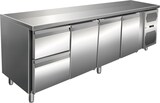 thumbnail of Edelstahl Kühltisch Kühltheke 3 Türen / 2 Schubladen 312 L -2/+8°C Umluftkühlung