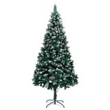thumbnail of vidaXL Künstlicher Weihnachtsbaum mit Zapfen und Schnee 210 cm