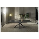 thumbnail of Uitschuifbare tafel van 160 cm tot 240 cm modern keramisch blad op gehard glas Portoro