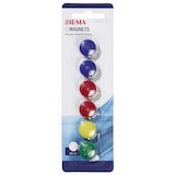 thumbnail of SIGMA Magneti, plastica, Ø 2 cm, colori assortiti, 6 unità