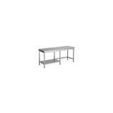 thumbnail of Table travail inox 1/2 étagère 1500x700mm - Combisteel