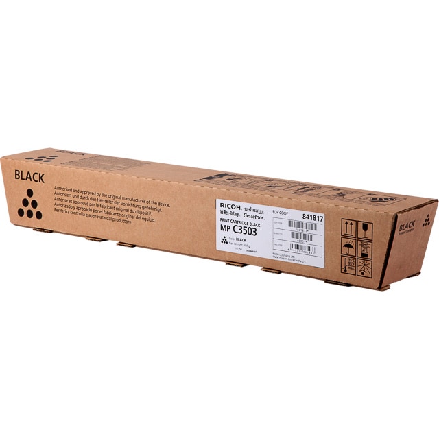 Ricoh Aficio MP-C3003/MP-C3004/MP-C3503/MP-C3504/MP-C4504/MP-C5504/MP-C6004 Cartouche de toner noir d'origine - 841817/841813