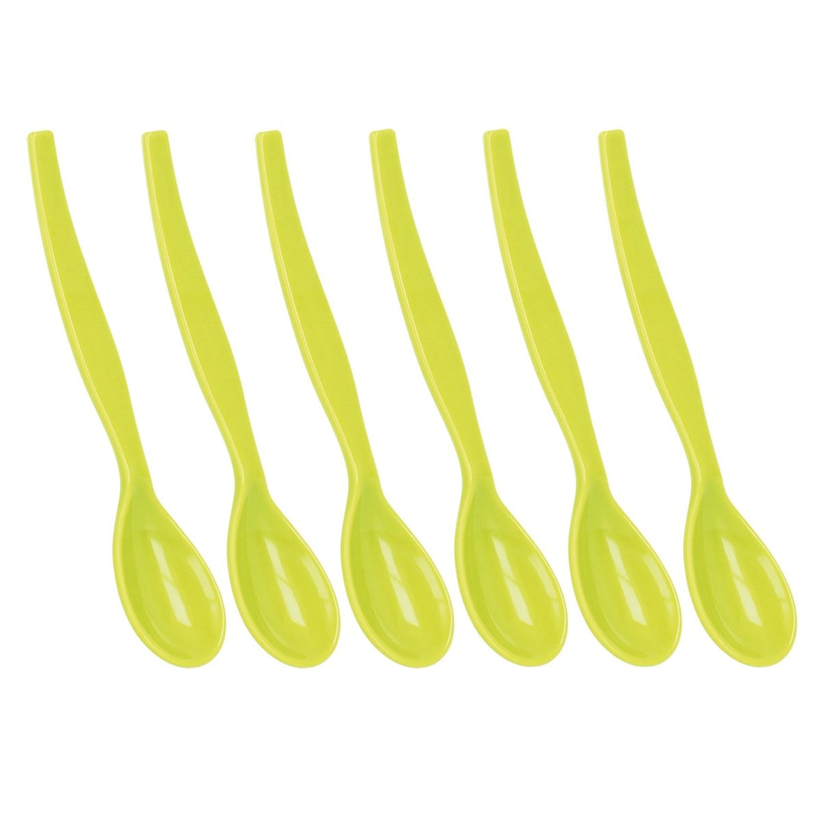 6er Set Eierlöffel Dessertlöffel Frühstückslöffel Joghurtlöffel Kaffeelöffel Hellgrün