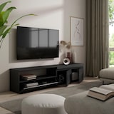 thumbnail of Mueble TV, Televisión, 200x35x45cm, Para TV hasta 80", Con almacenamiento, Negro _ 48_1