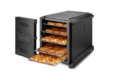 POLIBOX Armario isotérmico PPE negro PORTER MAXI 60x40