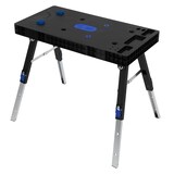 thumbnail of ECD Germany 5 in 1 Werkbank klappbar 94x48x80 cm, höhenverstellbar, bis 150 kg, Rollwagen Rollbrett Sägebock, Multifunktionaler Arbeitstisch Werkstatt