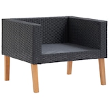 thumbnail of vidaXL 4-tlg. Garten-Lounge-Set mit Auflagen Poly Rattan Schwarz