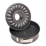 thumbnail of Dr. Oetker Molde Redondo para Roscos Y Tartas, Molde Desmontable 24 Cm con Doble Base, Acero con Revestimiento Especial Antiadherente, Color Negro, 1