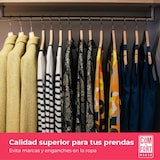 thumbnail of Pack de 20 Perchas de Madera Maciza color natural con Gancho Giratorio 360° y Muescas Antideslizantes - con Barra para Pantalones - Alta Resistencia