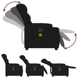 thumbnail of vidaXL Massagesessel Elektrisch Schwarz Stoff