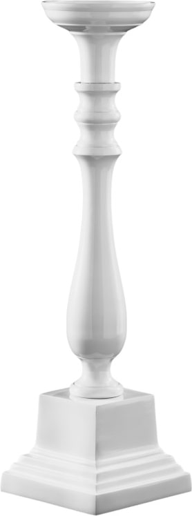 LE COQ PORCELAINE Stylos 1-flammiger weißer Kandelaber h cm 43,5