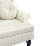 thumbnail of vidaXL Sitzbank mit Kissen Creme 120,5x65x75 cm Samt