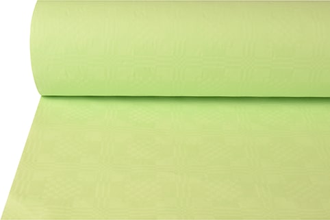 4 Rollen Papiertischtuch mit Damastprägung 50 m x 1 m pastellgrün