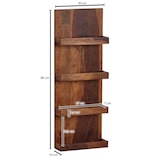 thumbnail of Sheesham Massivholz Wandregal, Nachhaltiges, handgefertigtes Regal. 30x10x80 cm | Kadima Design