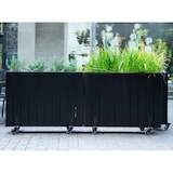 thumbnail of HORTALIA Jardinera Alta de Madera con Ruedas 100x34x80 cm - Ebony Black