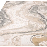 thumbnail of Velours Teppich Kurzflor Marmor-Look | 120x180 cm, 0,8 cm Florhöhe | Beige-Grau | Pflegeleicht | Wohnbereich | SIENA-Elsa Kollektion | Kadima Design