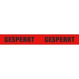 thumbnail of 36x Warnklebeband "GESPERRT" PP Acrylatkleber geräuscharm 50mm x 66m