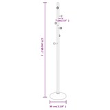 thumbnail of vidaXL Kapstok 177 cm gepoedercoat ijzer zwart