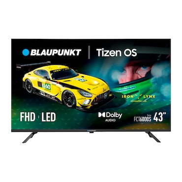 Blaupunkt Smart TV LED Full HD 43” Serie FCT Tizen OS 8.0 Dolby Digital Plus WiFi Dual Negro –  43FCT6000S