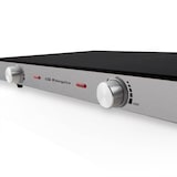 thumbnail of Orbegozo placa vitrocerámica doble PCE 6000, cristal Templado, cuerpo acero inox, 2 Termostatos, asas aislantes 2800 W