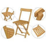 thumbnail of Sitzgruppe, zwei Stühle mit Tisch aus Buche, für Balkon, Garten und Party V-10-213