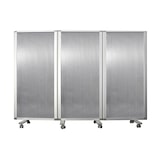 thumbnail of Stellwand doppelseitig - Mobile und faltbare Trennwand - Rahmen aus Aluminium - Semi-Transparent / 270 x 150 cm