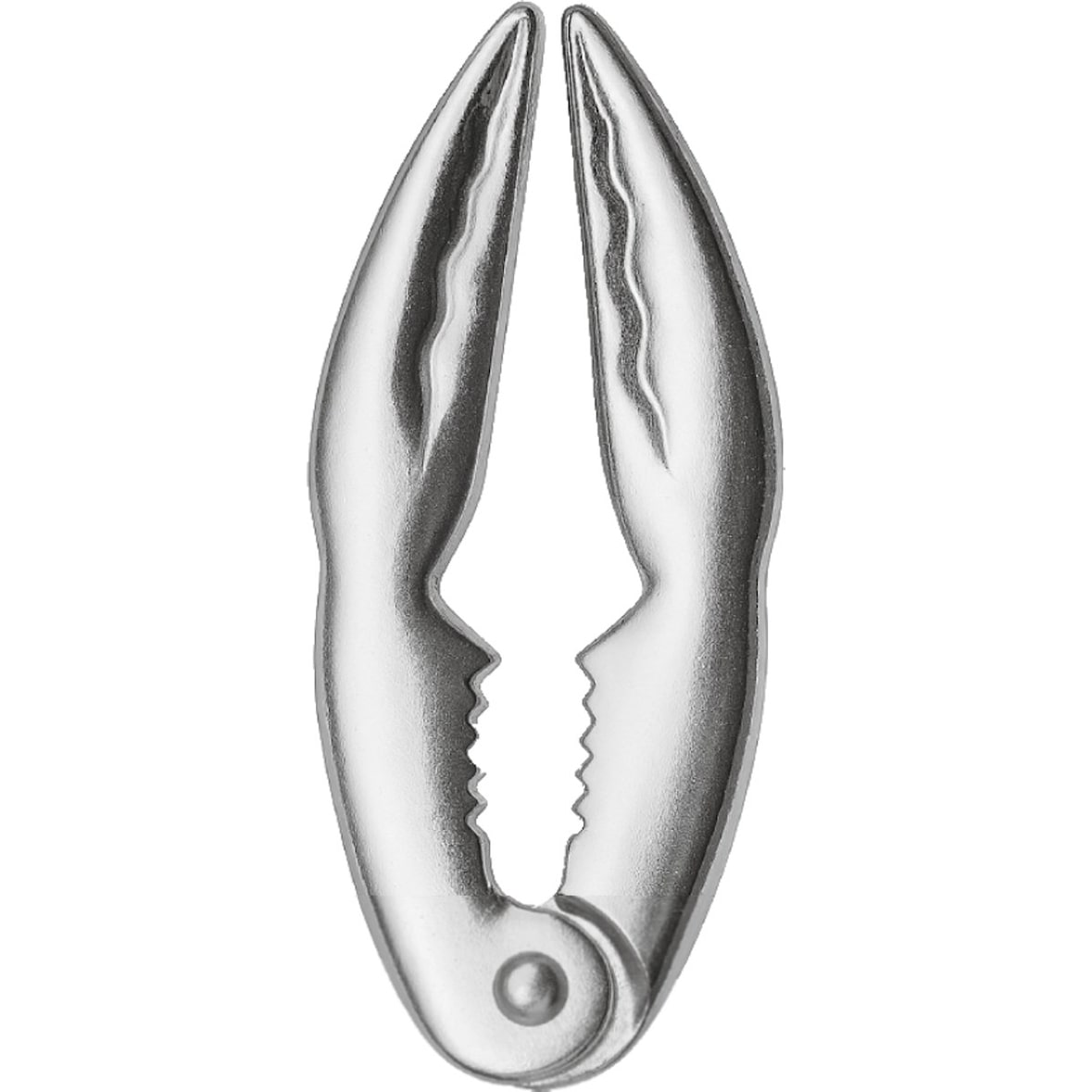 RVS Kreeftentang - 13,5 x 1 x 5 cm - Schelpdieren Bestek - Zilver