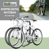 thumbnail of 2x Fahrradanlehnbügel 115x45 cm Flachstahl 12 mm pulverbeschichtet zum Einbetonieren in Anthrazit                Typ O