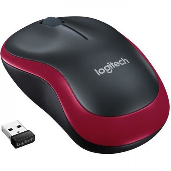 LOGITECH - Souris sans fil optique - M185 Rouge Logitech