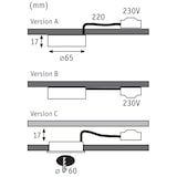 thumbnail of Paulmann Éclairage sous-meubles LED Pukk 3x3,5W 65mm 3x210lm 230V rond Chrome mat 93092