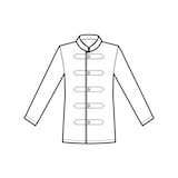 thumbnail of Isacco Coreana con Alamari. Unisex. Crema. Manga Larga. sin Galones-XL