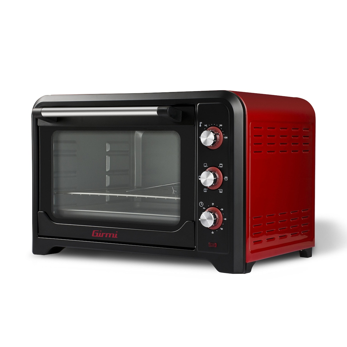 Girmi Forno Elettrico Ventilato, 2000 W, 42 Litri,56.5x40x36 Rosso / Nero, FE42