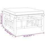 thumbnail of vidaXL 6-tlg. Garten-Lounge-Set mit Dunkelgrauen Kissen Bambus