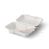 thumbnail of greenbox - Take-away Boxen aus Zuckerrohr 23 x 15,5 x 7,5 cm, rechteckig, 50 St.