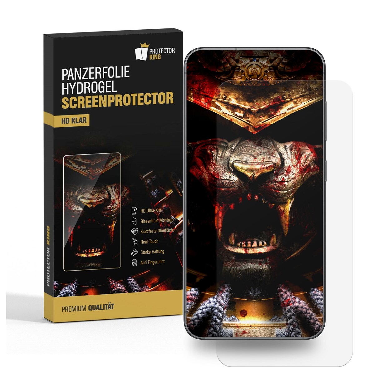 6x Hydrogel-Glass für Samsung Galaxy S24 Selbstheilend für Micro Kratzer 3D KLAR Panzerfolie Displayschutz Schutzfolie Screen-Protector