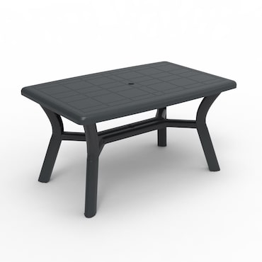 garbar DALIA Table Rectangulaire Intérieur, Extérieur 140x90 Anthracite