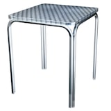 thumbnail of Mesa 8080_M259,25AL de Alumínio, top em inox 80x80x2cm na cor Aço polido (Empilhável).